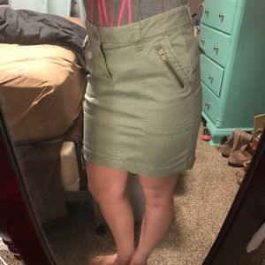 Green skirt